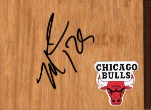 Chicago Bulls Marquis Teague Signed FloorBoard