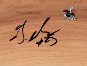 Miami Hurricanes Garrius Adams Signed FloorBoard COA/Hologram