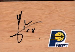 Indiana Pacers Ian Mahinmi Signed Floorboard