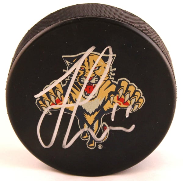 Florida Panthers Jonathan Huberdeau Signed Hockey Puck