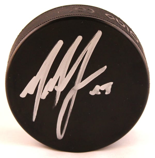 Toronto Maple Leafs Mark Fraser Signed Hockey Puck