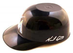 Miami Marlins Mike Dunn Signed Sundae Mini Helmet