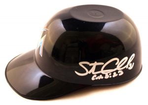 Miami Marlins Steve Cishek Signed Sundae Mini Helmet