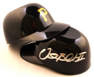Pittsburgh Pirates Vic Black Signed Sundae Mini Helmet
