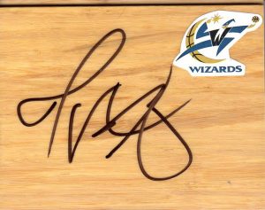 Washington Wizards Trevor Ariza Signed FloorBoard