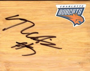 Charlotte Bobcats Ramon Sessions Signed FloorBoard