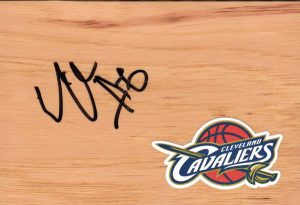 Cleveland Cavaliers Earl Clark Signed Floorboard