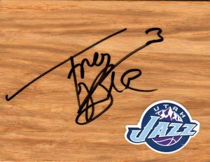 Utah Jazz Trey Burke Signed Floorboard