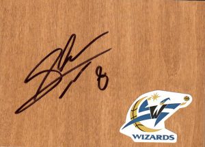 Washington Wizards Shelvin Mack Signed Floorboard