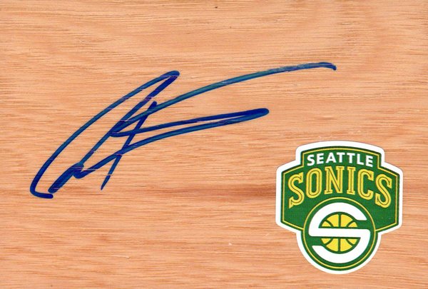 Seattle Supersonics Vladimir Radmanovic Signed FloorBoard