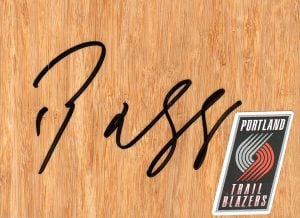 Portland Trail Blazers Nicolas Batum Signed FloorBoard