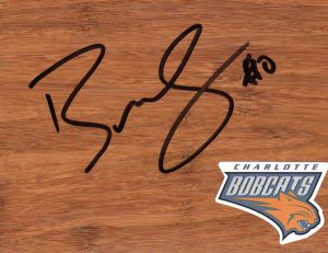 Charlotte Bobcats Bismack Biyombo Signed FloorBoard