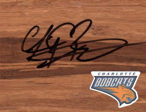 Charlotte Bobcats Chris Douglas-Roberts Signed FloorBoard