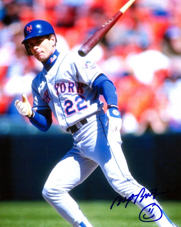 New York Mets Brett Butler Signed 8x10 Photo