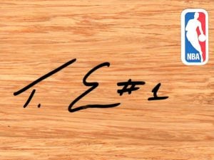 New Orleans Pelicans Tyreke Evans Signed FloorBoard