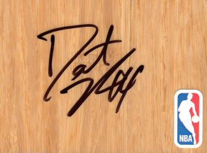 New Orleans Pelicans Dante Cunningham Signed FloorBoard