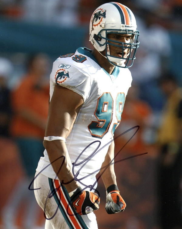 Miami Dolphins Jason Taylor Signed 8x10 Photo