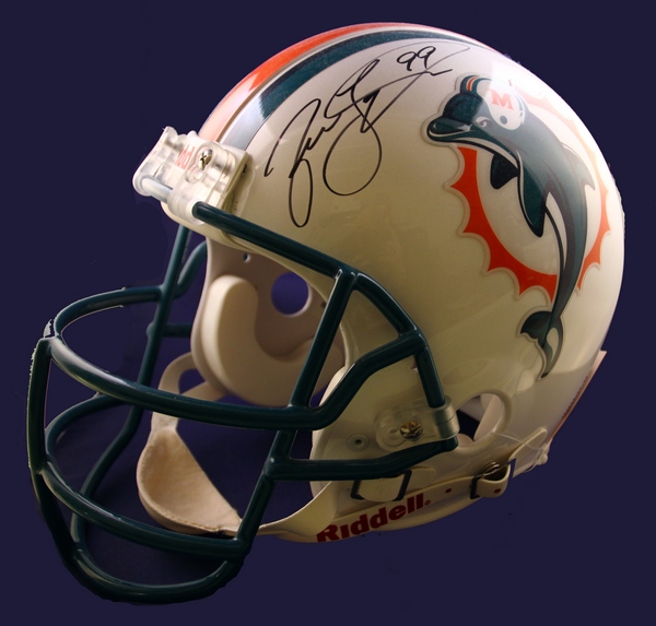 Miami Dolphins Jason Taylor Signed Full Size NFL Game Helmet