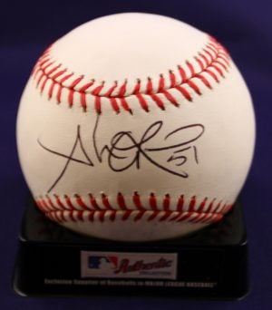 Kansas City Royals Alex Rios Signed Authentic MLB Baseball