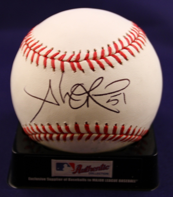 Kansas City Royals Alex Rios Signed Authentic MLB Baseball