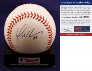 San Diego Padres Yonder Alonso Signed Authentic MLB Baseball PSA/DNA
