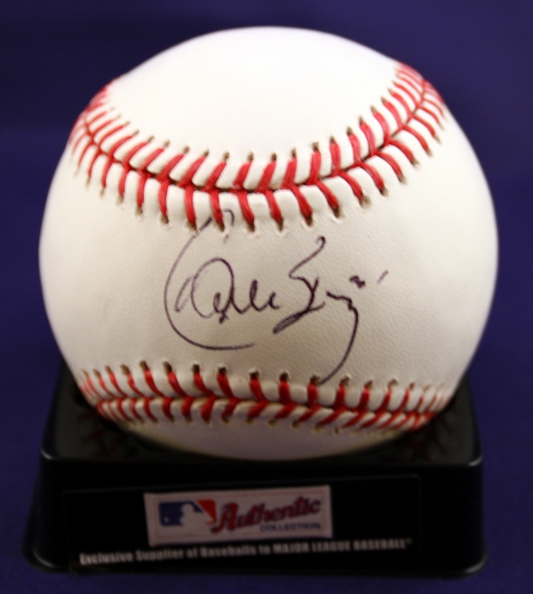 Cleveland Indians Carlos Baerga Signed Authentic MLB Baseball