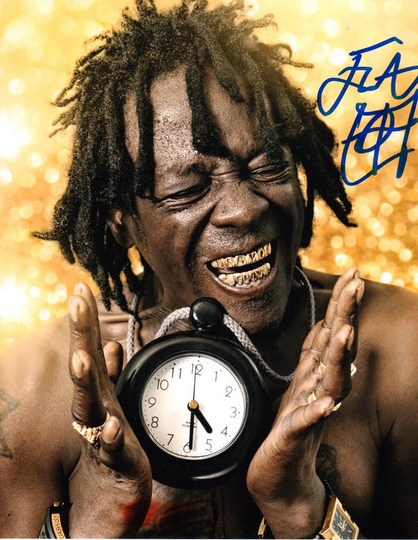 Public Enemy Flavor Flav Autographed 8x10 Photo