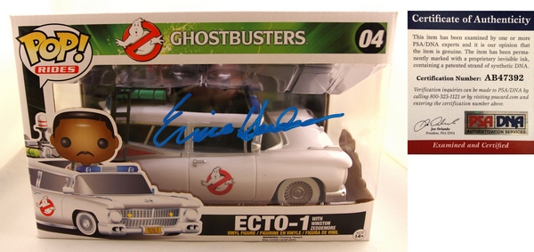 Ernie Hudson Signed Funko Pop Figurine Ghostbusters Ecto-1 Winston Zeddemore PSA/DNA Authenticated