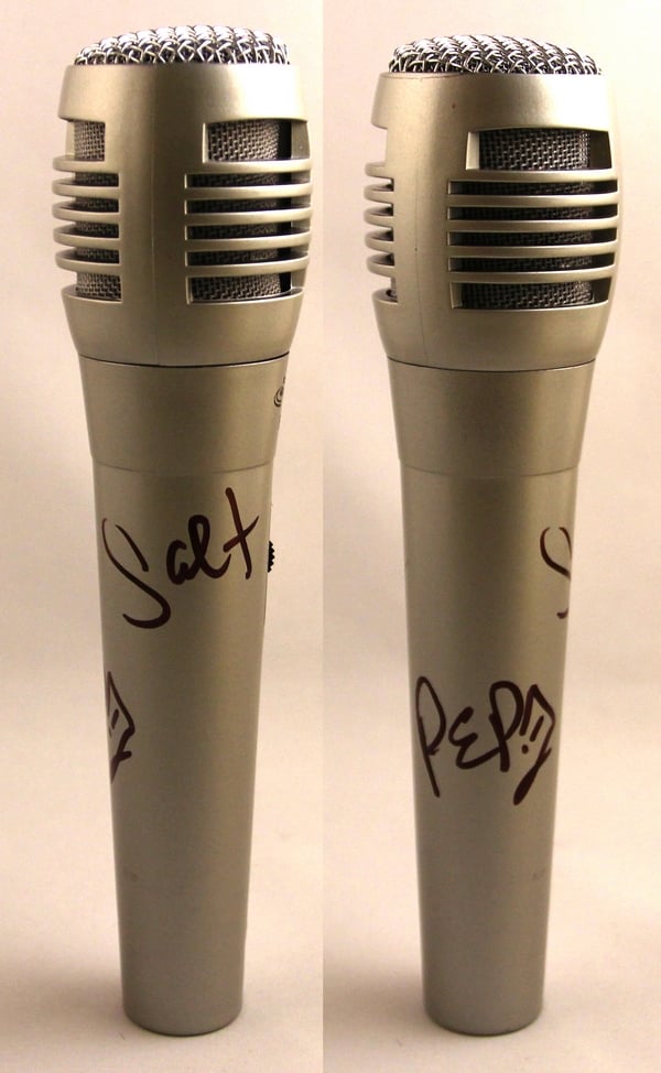 Salt N Pepa Signed Microphone Push It