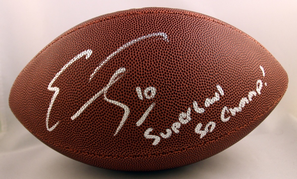 Denver Broncos Emmanuel Sanders Signed Full Size NFL Composite Football SB 50 Champs