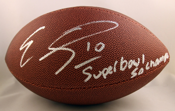 Denver Broncos Emmanuel Sanders Signed Full Size NFL Composite Football Super Bowl 50 Champs