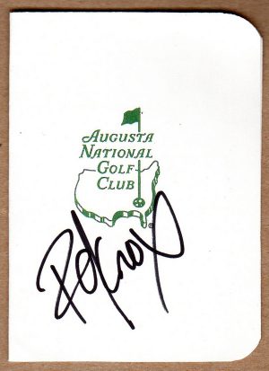Golfer Russell Knox Signed Masters Scorecard