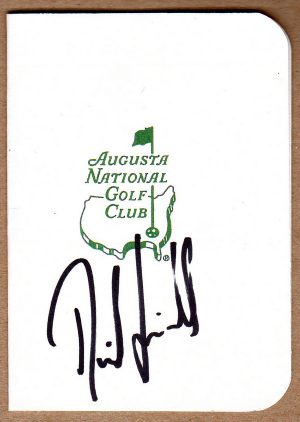 David Lingmerth Signed Masters Scorecard