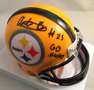 Pittsburgh Steelers Artie Burns Signed Mini Helmet 2016 1st Round Pick