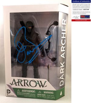 John Barrowman Signed Figurine Dark Archer The Arrow Dr Who Torchwood PSA/DNA Authenticated