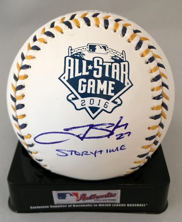 Colorado Rockies Trevor Story Signed Authentic 2016 All Star Baseball
