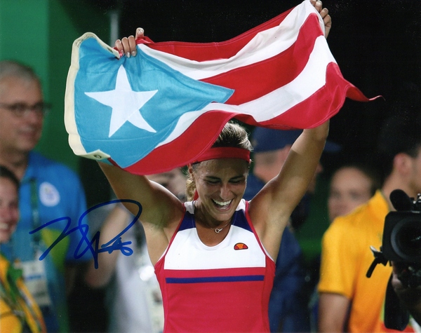 Monica Puig Autographed 8x10 Photo Gold Medal Rio 2016 Olympics Puerto Rico