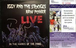 Iggy Pop Signed Vinyl LP Album The Stooges Raw Power Live JSA Authenticated
