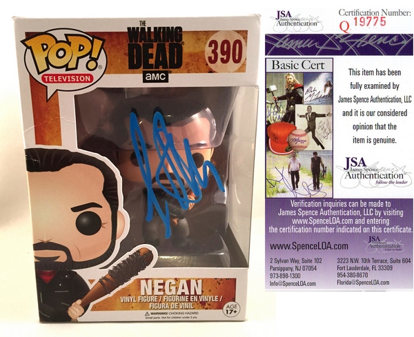 Jeffrey Dean Morgan Signed Funko Pop Figurine Negan The Walking Dead JSA Authenticated