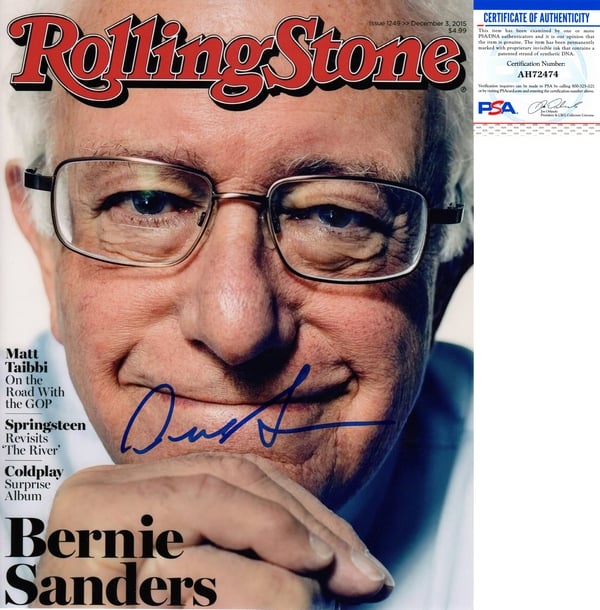 Bernie Sanders Senator Signed 8x10 Photo 2016 Presidential Candidate PSA/DNA