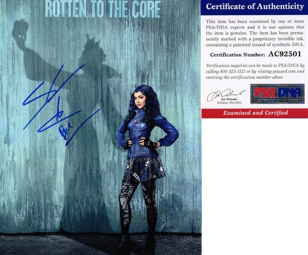 Sofia Carson Signed 11x14 Photo Disney Descendants Evie PSA/DNA Authenticated