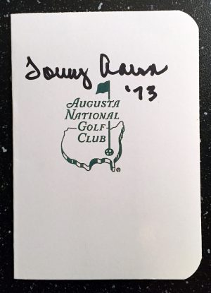 Tommy Aaron Signed Masters Scorecard 6