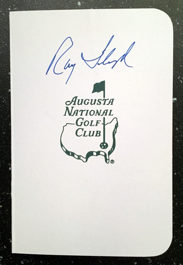 Masters Champion Raymond Floyd Signed Masters Scorecard 7