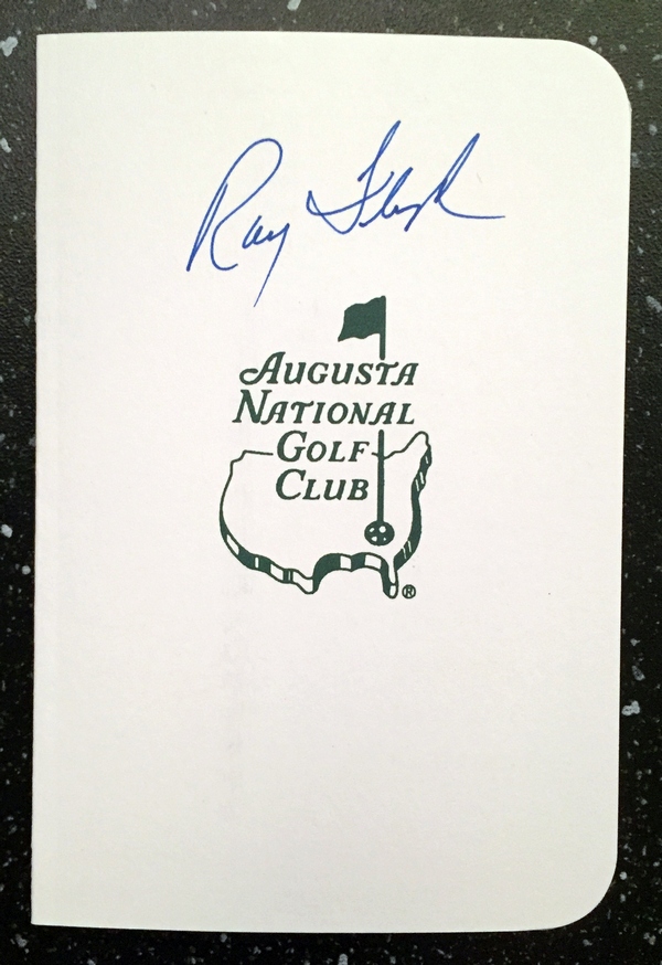 Masters Champion Raymond Floyd Signed Masters Scorecard 8