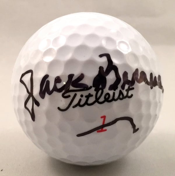 Jack Burke Signed Golf Ball Masters Champion