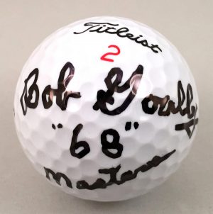 Masters Champion Bob Goalby Signed Golf Ball