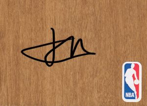 Golden State Warriors James Michael McAdoo Signed FloorBoard