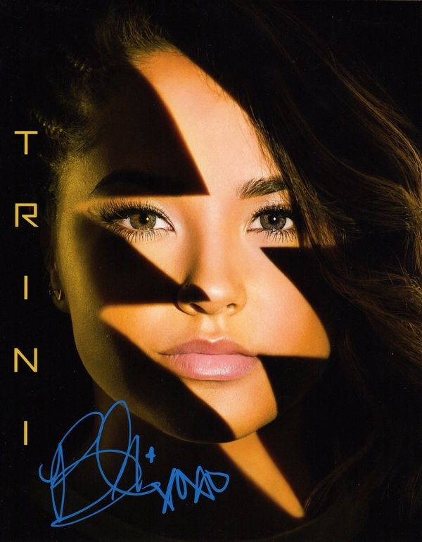 Power Rangers Becky G Signed 8x10 Photo Trini Yellow