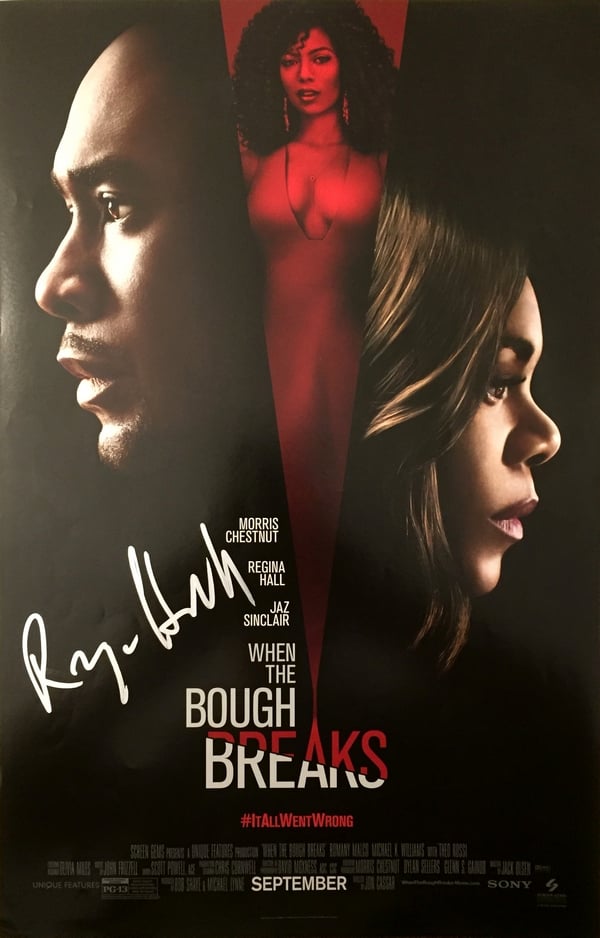 Regina Hall Signed When The Bough Breaks Poster