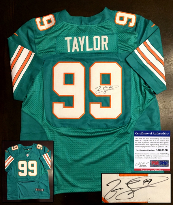Miami Dolphins Jason Taylor Signed Jersey PSA/DNA